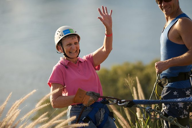 Abseiling the Kangaroo Point Cliffs in Brisbane - The First Step at Kangaroo Point