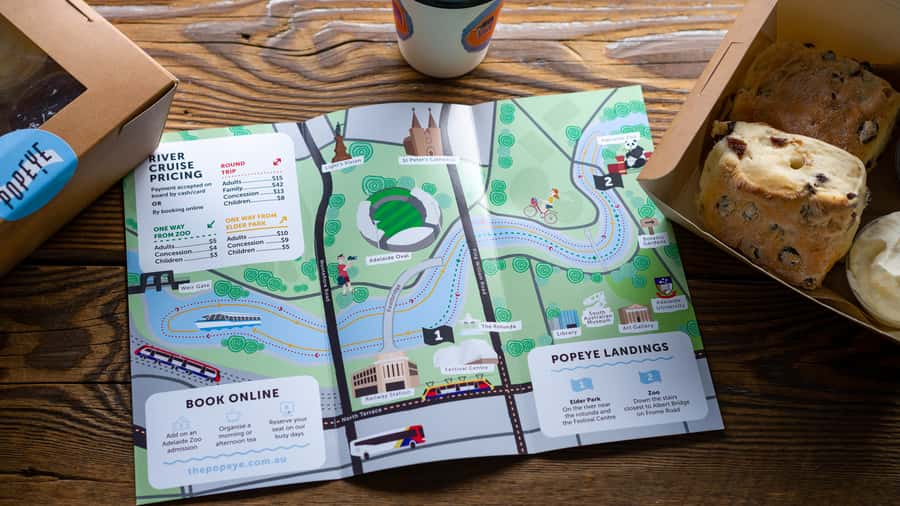 Adelaide: River Torrens Popeye Devonshire Tea Cruise - The Adelaide Zoo drop-off option