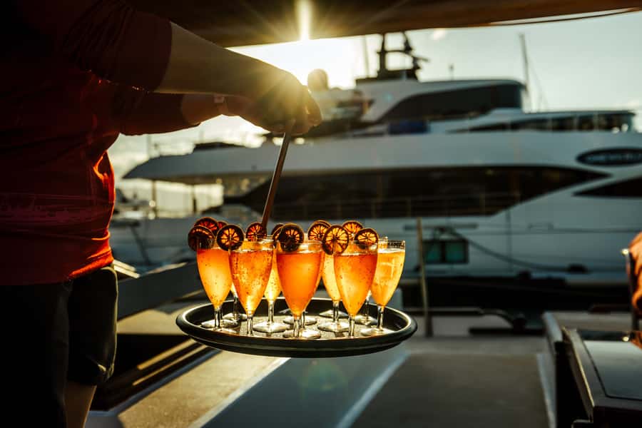 Airlie: Adults Only Sunset Sail with Aperol Spritz/Antipasto - Sunset over the Whitsunday coast
