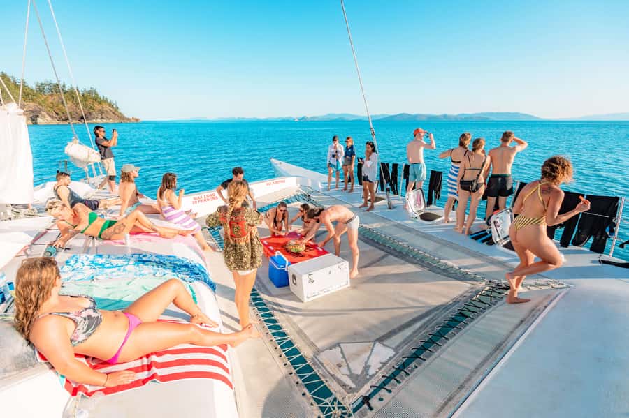 Airlie Beach: 2-Day Whitsunday Islands Sailing Snorkel Tour - Snorkeling among reef, turtles, and rays