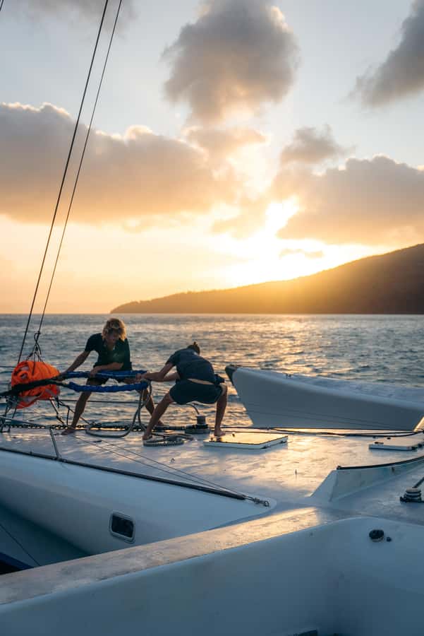 Airlie Beach: 2-Day Whitsunday Islands Sailing Snorkel Tour - Two nights under stars and blue lights