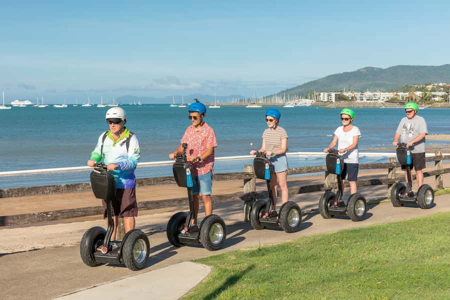 Airlie Beach: 3-Hour Sunset Segway Tour with Dinner - Following the Bicentennial Boardwalk beside Pioneer Bay