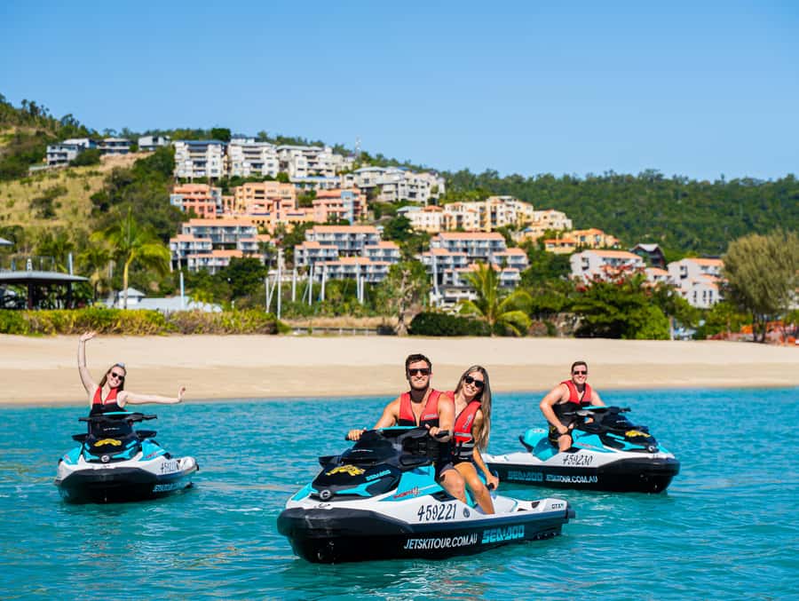 Airlie Beach: Airlie Adventure Jet Ski Tour - Riding along Airlie Beach’s bays