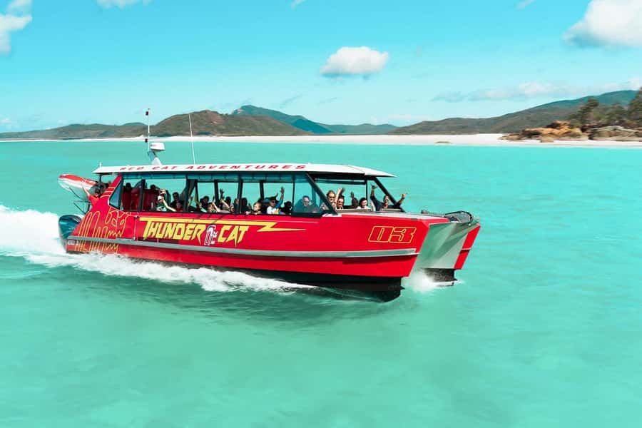 Airlie Beach: Whitehaven Full-Day Eco-Cruise with Buffet - Two Hook Island snorkel stops, with conditions in charge