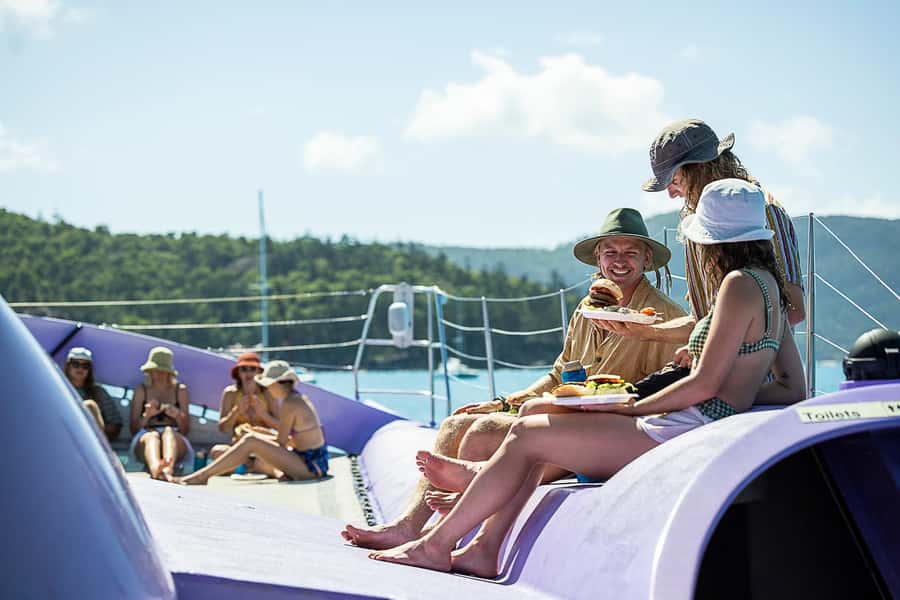 Airlie Beach: Whitsundays Full-Day Camira Sailing Adventure - BBQ lunch, snacks, and the open bar