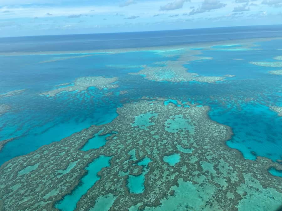 Airlie Beach: Whitsundays & Great Barrier Reef Scenic Flight - The route from Conway National Park to Heart Reef