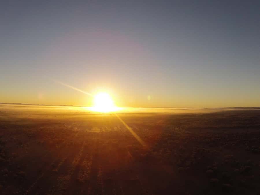 Alice Springs: Early Morning Hot Air Balloon Flight - Sparkling wine and bush refreshments after the flight