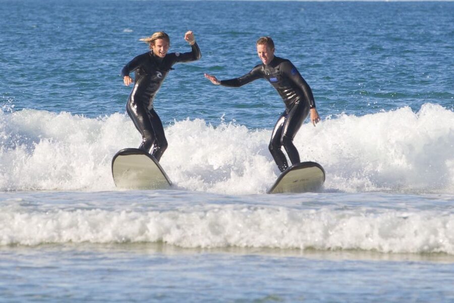 Anglesea: 2 Hour Surf Experience on the Great Ocean Road - Working on the pop-up and first ride