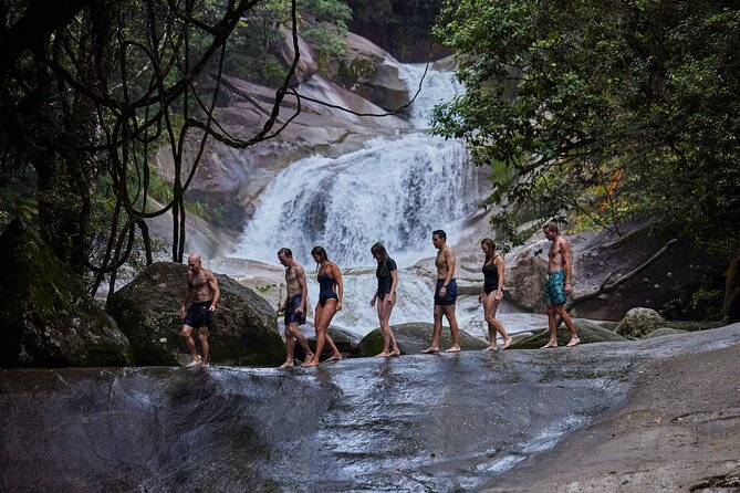 Barefoot Atherton Tablelands Adventure by Cairns Waterfalls - Josephine Falls and the natural water slide