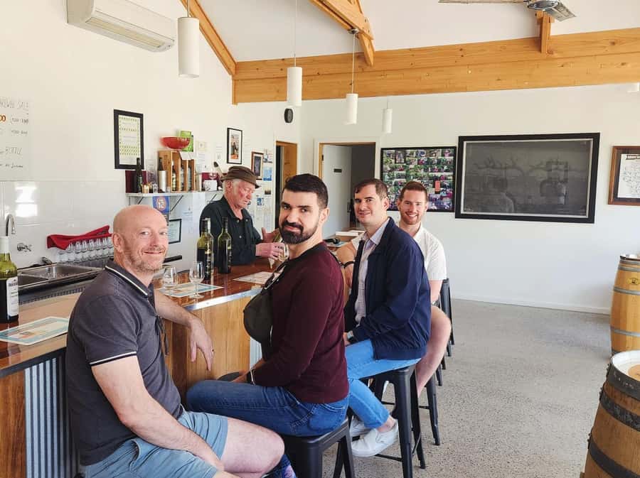 "Barossa Tour from Adelaide: 4 Tastings & Lunch Included" - The final tasting at Chateau Dorrien or Ubertas