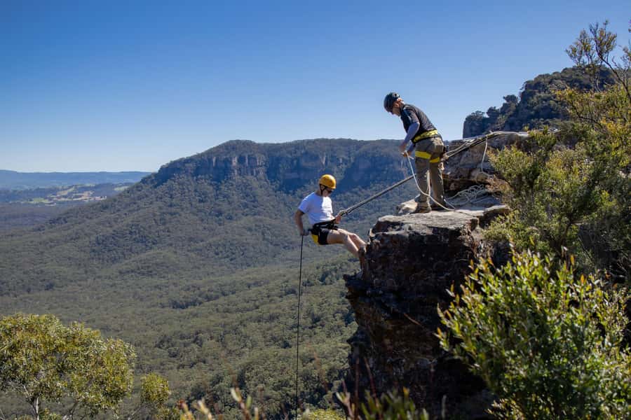 Blue Mountains: Abseiling and Canyoning Experience - The 30-metre waterfall finale