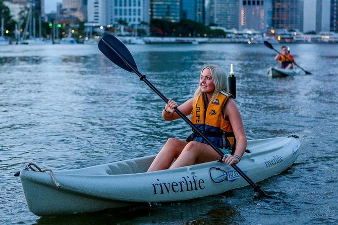 Brisbane City Twilight Kayak - Following the Brisbane River as the light fades