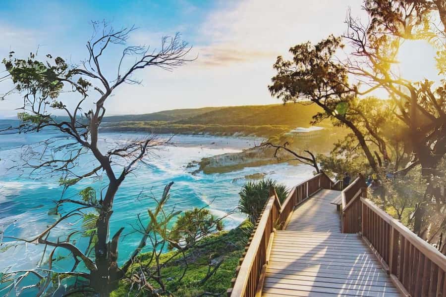Brisbane to North Stradbroke Island Day: Wildlife & Beaches - The 8:35 AM Brisbane pickup and ferry across Moreton Bay