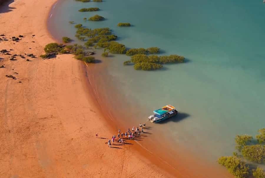 BROOME: SCENIC & PREHISTORIC CRUISE- Wine & Gourmet Platters - Food, drinks and the Broome setting