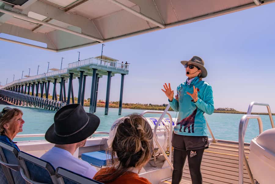 BROOME: SCENIC & PREHISTORIC CRUISE- Wine & Gourmet Platters - What the guides add