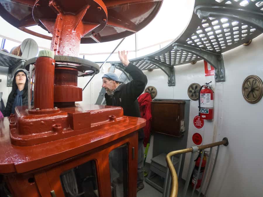 Bruny Island: Cape Bruny Lighthouse Tour - The climb begins on the original cast-iron stairs