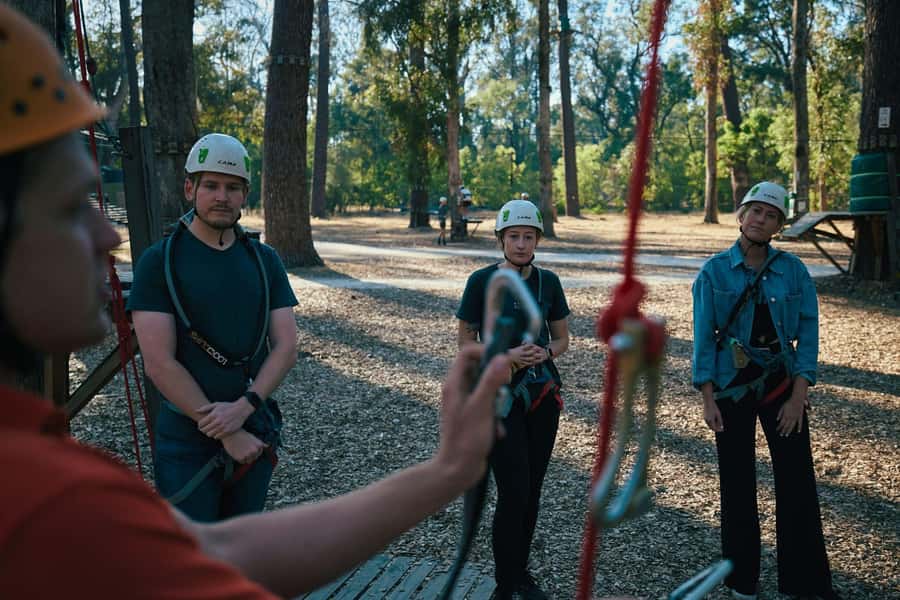 Busselton: Forest Adventure with Zip Lining and Rope Course - From a 3-metre start to a 19-metre challenge