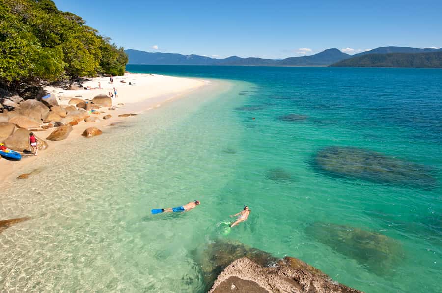Cairns: Fitzroy Island Ferry w/ Snorkel, Lunch, Tour Options - The glass bottom boat option