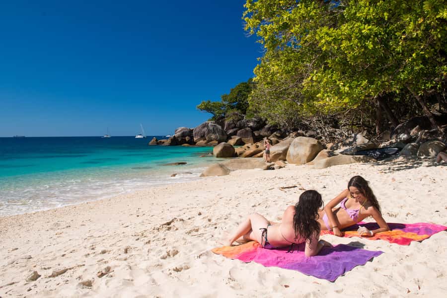 Cairns: Great Barrier Reef and Fitzroy Island Boat Tour - The waterslide adds a playful reef break