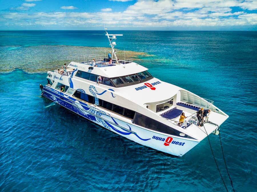 Cairns: Great Barrier Reef Full-Day Tour - Getting ready on AquaQuest