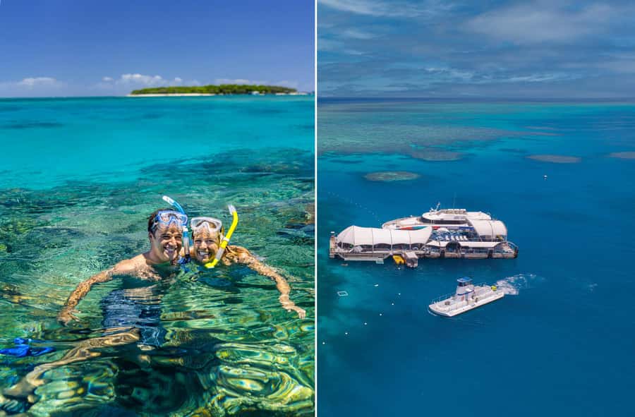 Cairns: Green Island + Moore Reef Activity Platform Combo - The 8:30am catamaran from Cairns
