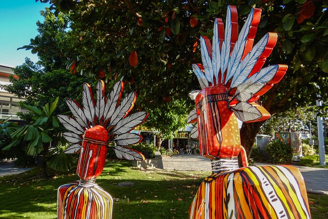 Cairns History Walking Tour - The Esplanade Lagoon, reef, rainforest, and pirates