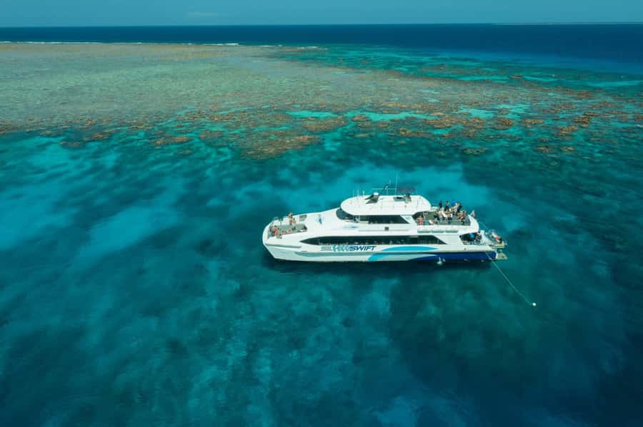Cairns: Silverswift 3 Great Barrier Reef Sites in 1 Day - The morning crossing from Cairns