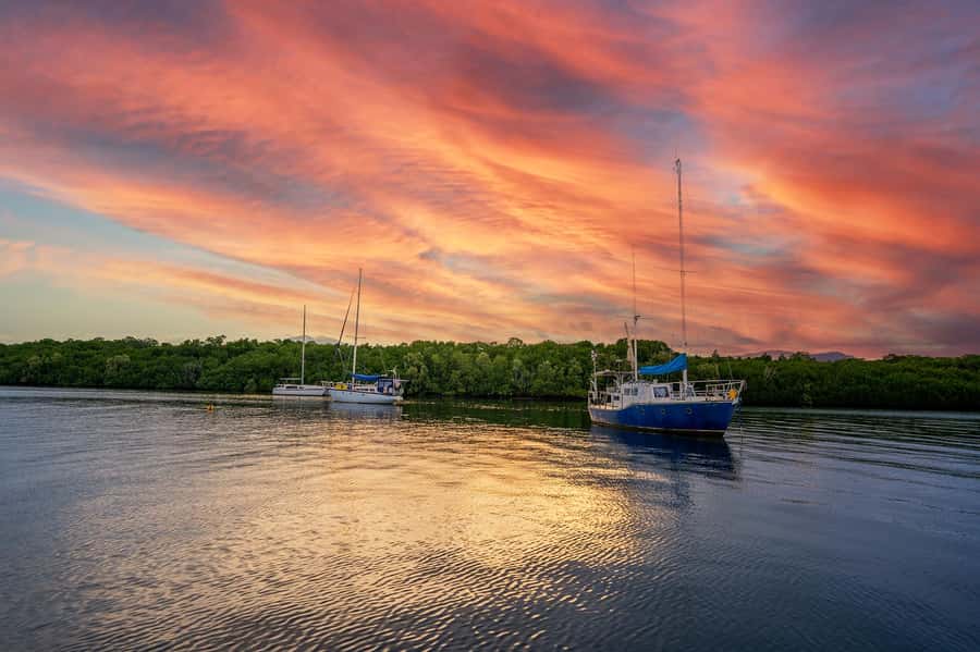 Cairns: Sunset River Cruise with Snack and Drinks - The first stretch, from city center to sheltered water