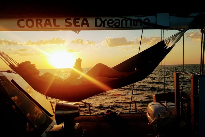 Coral Sea Dreaming Overnight Dive, Snorkel and Sail - The crew makes the compact format work