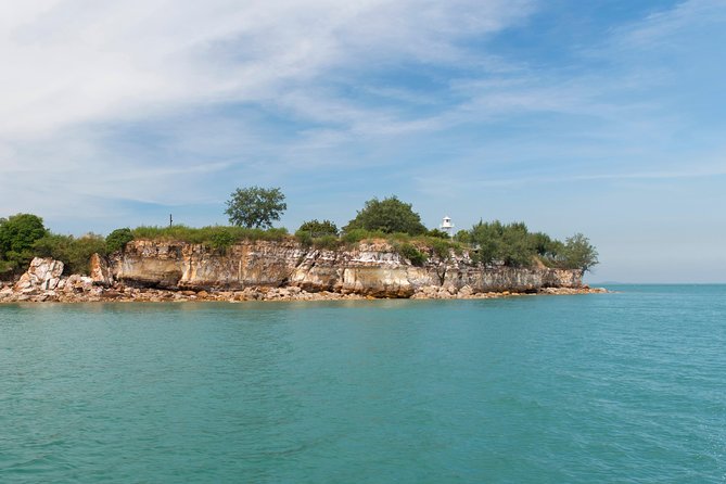 Darwin Harbour Bombing of Darwin Cruise - Passing wharfs, luggers, and naval sites