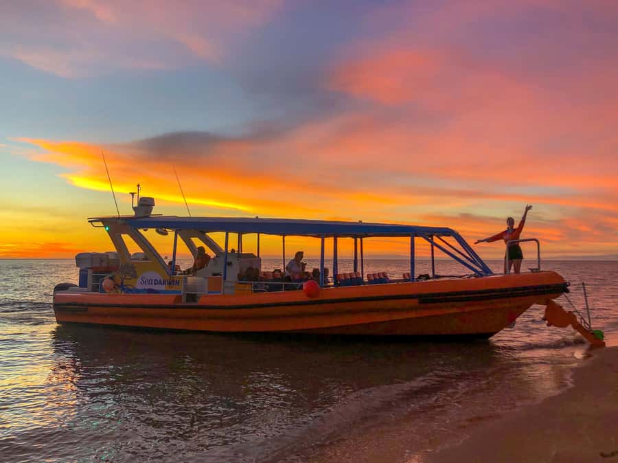 Darwin: Sunset Harbour Cruise with Fish and Chips Dinner - Darwin Harbour from the water