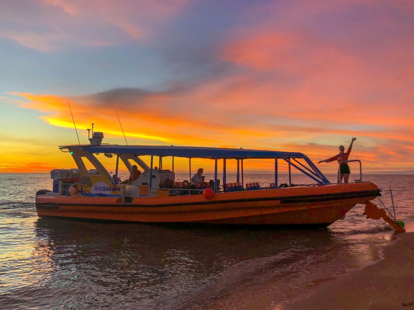 Darwin: Sunset Harbour Cruise with Fish and Chips Dinner - The sunset can be spectacular, but weather has the final say