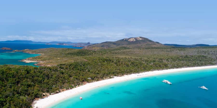 From Airlie: Whitsundays and Whitehaven Half-Day Cruise - Whitehaven Beach is worth the long approach