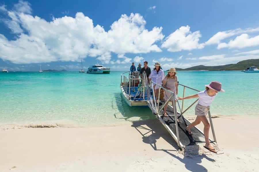 From Airlie: Whitsundays and Whitehaven Half-Day Cruise - The Southern Whitehaven Lookout is a worthwhile short walk