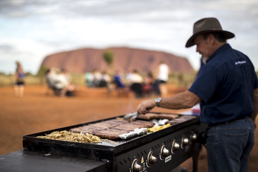 From Ayers Rock Resort: Uluru Sunset Barbecue Dinner - What the $107 price really covers