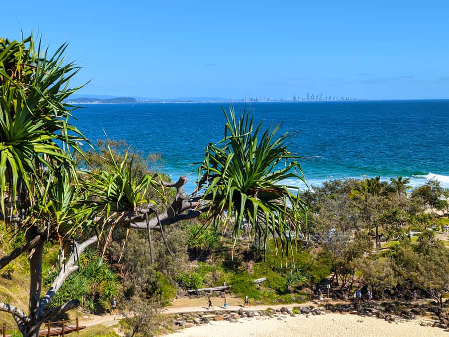 From Brisbane: Byron Bay, Bangalow, and Gold Coast Day Tour - Starting with coastal views near the Gold Coast