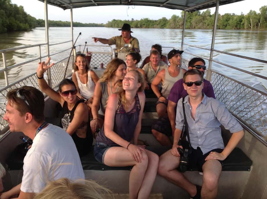 From Darwin: Litchfield Park Tour & Jumping Crocodile Cruise - Wangi Falls: the first major swim