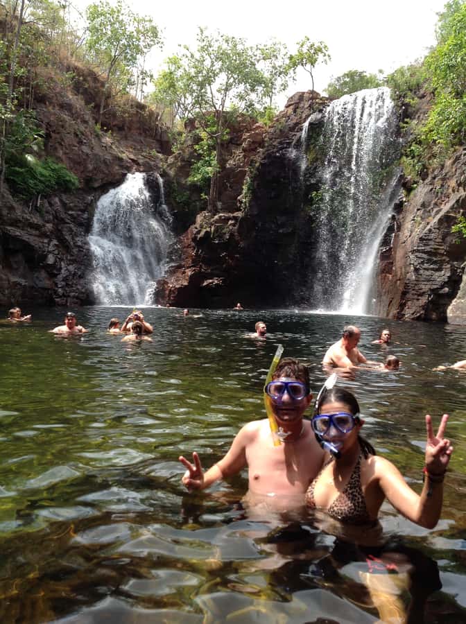 From Darwin: Litchfield Park Tour & Jumping Crocodile Cruise - Buley Rock Hole: natural pools and a change of mood