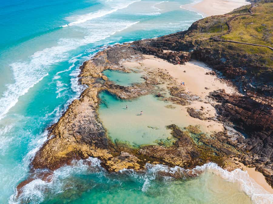 From Hervey Bay: K'gari, Fraser Island Two-Day Coach Tour - The Pinnacles and 75 Mile Beach