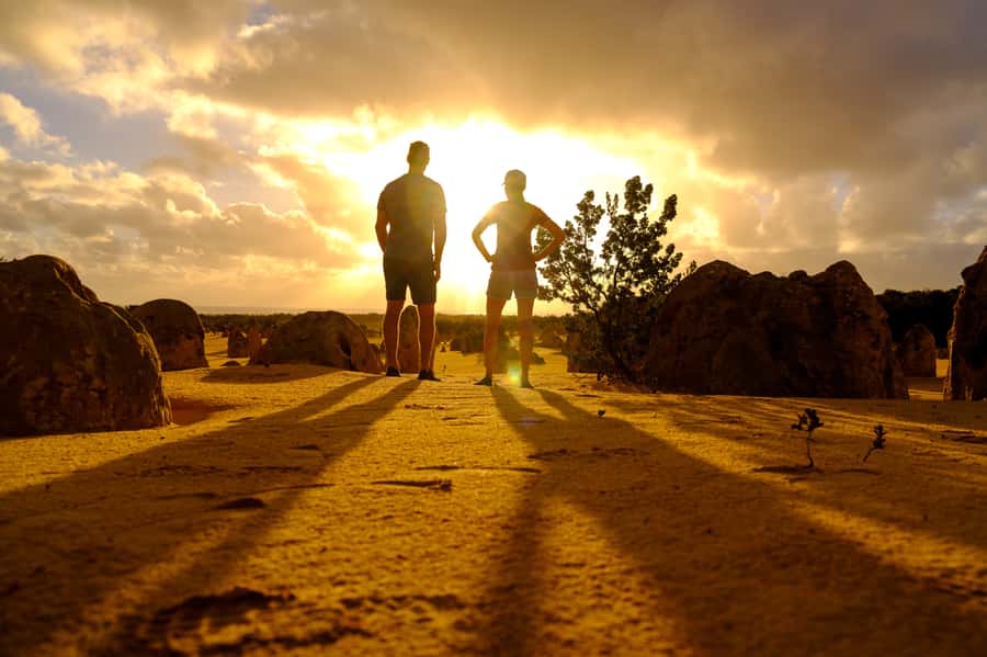 From Perth: Pinnacles Sunset and Stargazing Tour with Dinner - Nilgen Nature Reserve, with a beach alternative