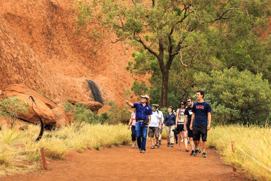 From Yulara: Uluru Tour and Sunset BBQ - Mutitjulu Waterhole and Wanampi’s story