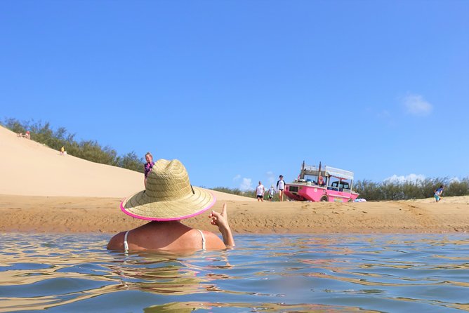 Full-Day 1770 Tour by LARC Amphibious Vehicle Including Sandboarding and Bustard Head Lightstation - Middle Island, lunch, and sandboarding