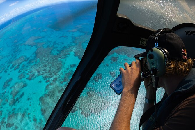 Full Day Reef Cruise and 10 Minute Helicopter Scenic Flight - BBQ lunch with a view of the reef