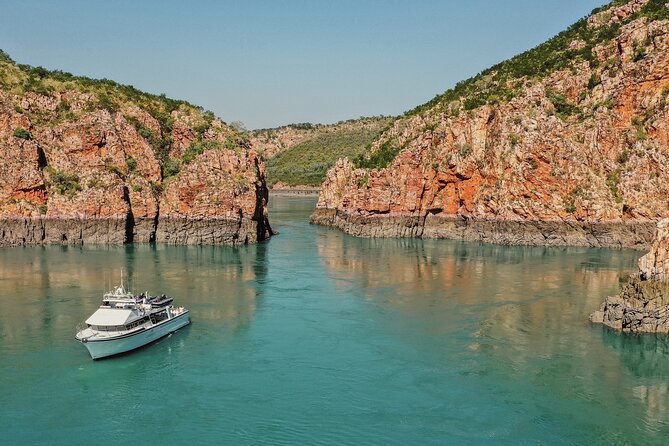 Full Day Tour Departing Cygnet Bay - Getting close to the Horizontal Falls by tender boat