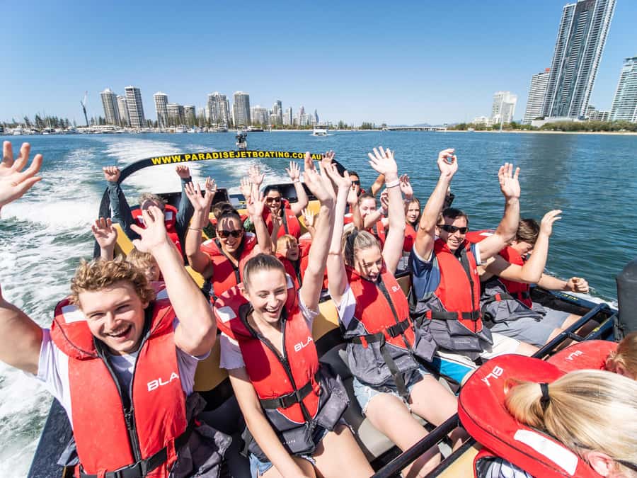Gold Coast: 1-Hour Extreme Jet Boat Ride - Opening onto the Broadwater