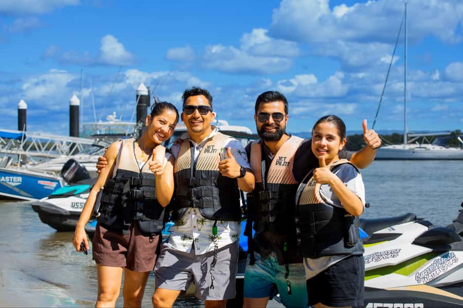 Gold Coast: 1-Hour Jet Ski Ride -No slow zones + Free Photos - Getting ready at Paradise Point