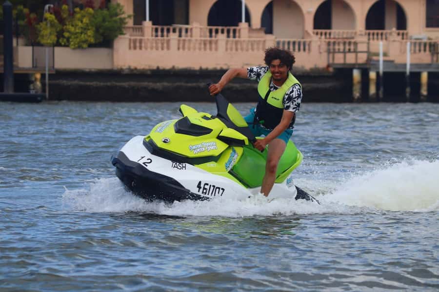 Gold Coast: 1-Hour Jet Ski Ride -No slow zones + Free Photos - Sharing a ski and judging the $155 price