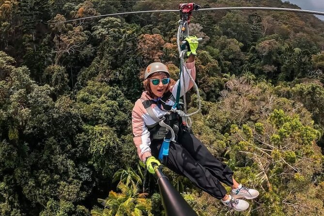 Gold Coast Canyon Flyer Zipline Tour - The ride to the first cable