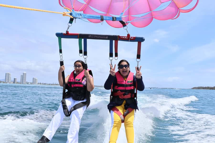 Gold Coast: Parasailing in Surfers Paradise - From Marina Mirage to open water