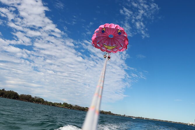 Gold Coast Parasailing – Tandem & Triple Flights - The landing and return to Marina Mirage